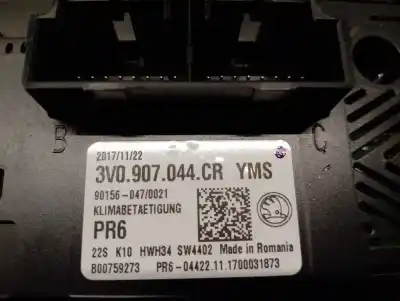 Автозапчасти б/у климат-контроль за skoda superb iii (3v3) 2.0 tdi ссылки oem iam 3v0907044cr  