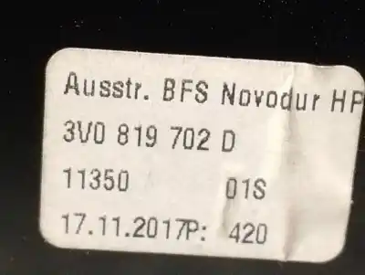 Автозапчасти б/у аэратор за skoda superb iii (3v3) 2.0 tdi ссылки oem iam 3v0819702d  
