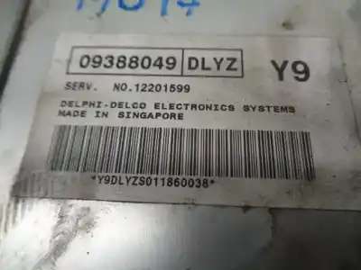 Second-hand car spare part ecu engine control for daewoo tacuma 2.0 cat oem iam references 09388049  12201599
