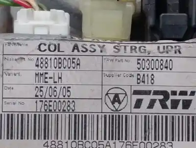 İkinci el araba yedek parçası direksiyon kolonu için nissan micra (k12e) sport oem iam referansları 48810bc05a  