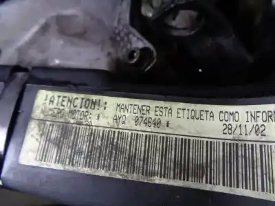 İkinci el araba yedek parçası komple motor için seat inca (6k9) 1.9 sdi oem iam referansları ayq 038100036q 074640