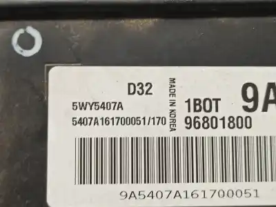 Second-hand car spare part ecu engine control for chevrolet matiz 0.8 cat oem iam references 96801800  5wy5407a