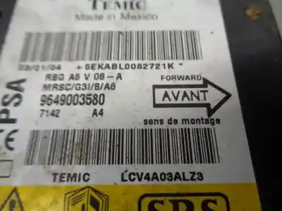 Peça sobressalente para automóvel em segunda mão centralina de airbag por citroen c2 (jm_) 1.4 hdi referências oem iam 9649003580  