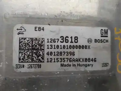 Second-hand car spare part ecu engine control for opel karl 1.0 12v oem iam references 12673618  
