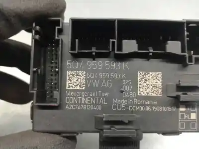 Автозапчастина б/у модуль комфорт для skoda octavia combi (5e5) 1.5 16v tgi bivalent. gasolina / cng посилання на oem iam 5q4959593k  a2c7678120400