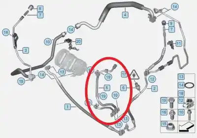 Автозапчастина б/у труби кондиціонації для mini r57 cabrio diesel cat посилання на oem iam 758225  