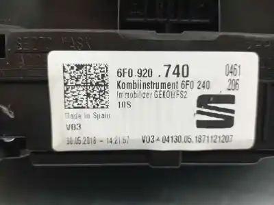 Peça sobressalente para automóvel em segunda mão quadrante por seat arona 1.0 tsi referências oem iam 6f0920740  a2c10854900