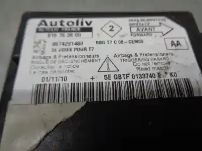Автозапчастина б/у блок управління подушками безпеки для peugeot 308 sw i (4e_, 4h_) 1.6 16v посилання на oem iam 9674291480  619763800