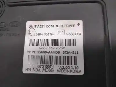 Second-hand car spare part electronic module for kia carens ( ) 1.7 crdi cat oem iam references 95400a4hd0  