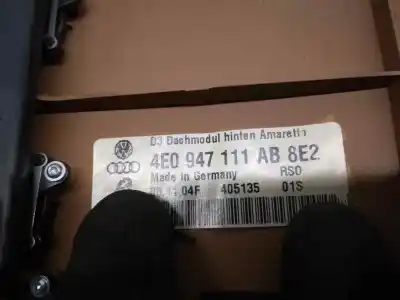 Peça sobressalente para automóvel em segunda mão luz interior por audi a8 (4e2) 4.2 v8 40v referências oem iam 4e0947111ab  
