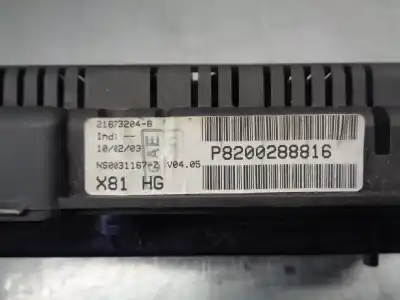 Pièce détachée automobile d'occasion compteur de vitesse tableau de bord pour renault espace iv (jk0) (2002->) 2.2 dci (jk07) références oem iam p8200288816  21673204