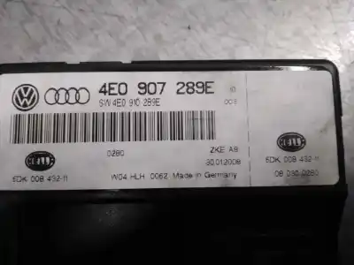 Автозапчастина б/у модуль комфорт для audi a8 (4e2) 4.2 v8 40v посилання на oem iam 4e0907289e  4e0910289e