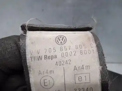Second-hand car spare part front right seat belt for volkswagen t4 caja abiert/doble cab. syncro (mod. 91) 2.4 diesel oem iam references 705857805c  