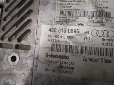 Автозапчастина б/у обігрівач для audi a8 (4e2) 4.2 v8 40v посилання на oem iam 4e0815069g  1301941b