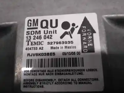 Second-hand car spare part airbag control unit for opel astra h gtc (a04) 1.7 cdti (l08) oem iam references 13246042  327963935