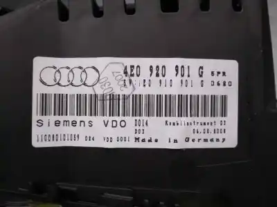 Second-hand car spare part dashboard for audi a8 (4e2) 4.2 v8 40v oem iam references 4e0920901g  110080101059
