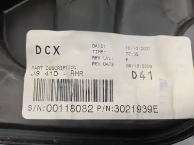 Second-hand car spare part rear right window regulator for dodge avenger se oem iam references 3021939e  