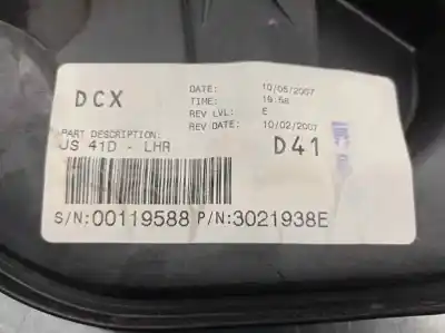 Second-hand car spare part rear left window regulator for dodge avenger se oem iam references 3021938e  