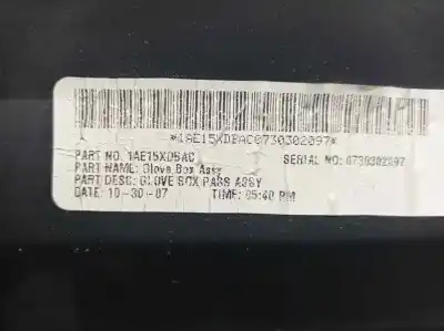 Peça sobressalente para automóvel em segunda mão porta luvas por dodge avenger se referências oem iam 1ae15xd5ac  