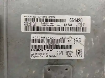 Second-hand car spare part ecu engine control for dodge avenger se oem iam references p05187244ad  a2c53286727