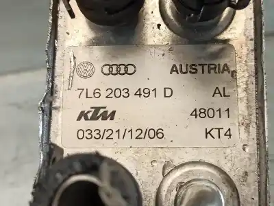 Second-hand car spare part engine oil cooler for audi q7 (4l) 3.0 tdi oem iam references 7l6203491d  033211206