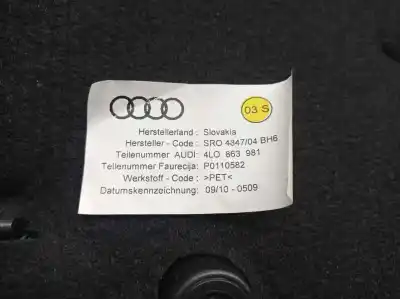 Автозапчастина б/у обкітка задніх лівіх дверей для audi q7 (4l) v6 3.0 tdi (176kw) clean diesel ambiente посилання на oem iam 4l0863981  