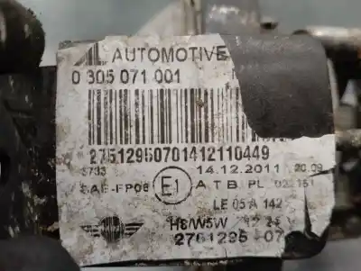 Second-hand car spare part right fog light for mini r57 cabrio diesel cat oem iam references 2751295  