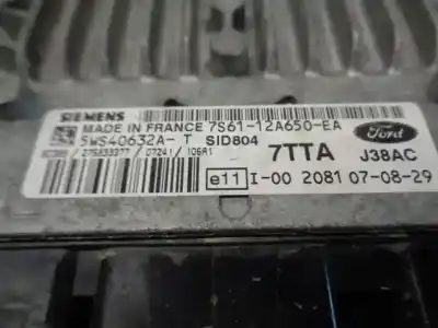 Piesă de schimb auto la mâna a doua unitate de control motor ecu pentru ford fiesta (cbk) 1.4 tdci cat referințe oem iam 7s6112a650ea  5ws40632at