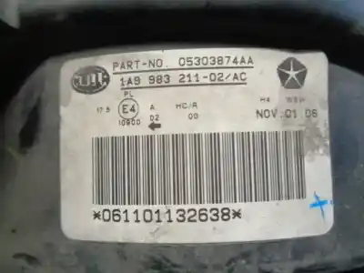 Second-hand car spare part right headlight for jeep compass 2.4 16v cat oem iam references 05303874aa  1a998321102ac