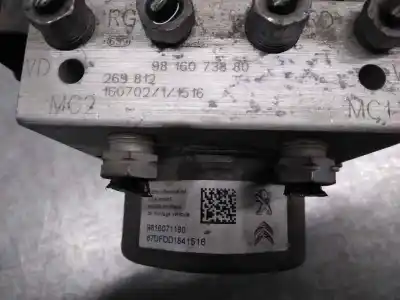 Second-hand car spare part abs for peugeot 308 sw ii (lc_, lj_, lr_, lx_, l4_) 1.2 thp 130 oem iam references 9816073880  