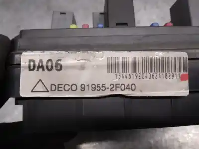 Second-hand car spare part fuse box unit for kia cerato 2.0 lx crdi familiar oem iam references 919552f040  