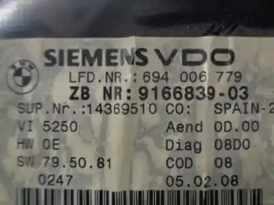 Peça sobressalente para automóvel em segunda mão quadrante por bmw serie 3 coupe (e92) 2.0 16v cat referências oem iam 694006779  a2c53286594