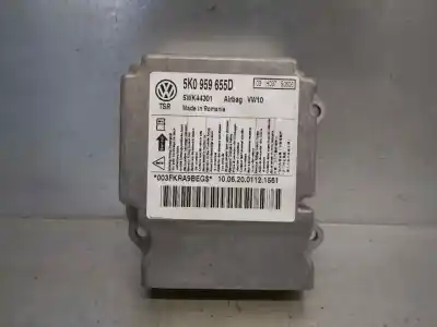 Pezzo di ricambio per auto di seconda mano centralina airbag per volkswagen golf vi (5k1) 1.6 tdi riferimenti oem iam 5k0959655d  5wk44301