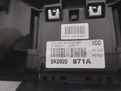 Автозапчастина б/у панель інструментів для volkswagen golf vi (5k1) 1.6 tdi посилання на oem iam 5k0920871a  a2c53345492