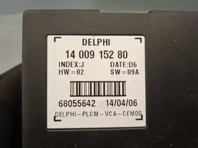 Second-hand car spare part electronic module for lancia phedra (180) 2.2 jtd cat oem iam references 1400915280  68055642