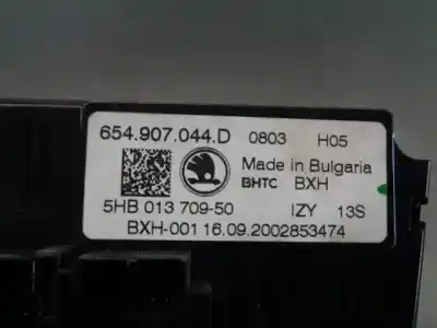 Автозапчастина б/у клімат-контроль для skoda scala (nw) 1.0 tsi посилання на oem iam 654907044d  5hb01370950