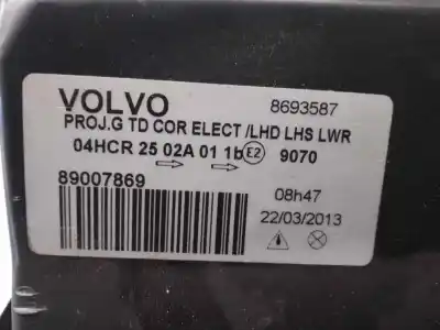 Tweedehands auto-onderdeel linker koplamp voor volvo s60 berlina 2.4 (103kw) oem iam-referenties 8693587  89007869
