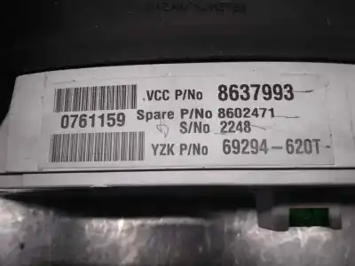 Tweedehands auto-onderdeel instrumentenpaneel voor volvo s60 berlina 2.4 (103kw) oem iam-referenties 8637993  69294620t