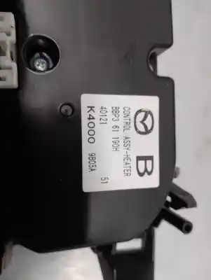 Second-hand car spare part heating / air conditioning control panel for mazda 3 (bl) 1.6 mzr (bl14) oem iam references bbp361190h  