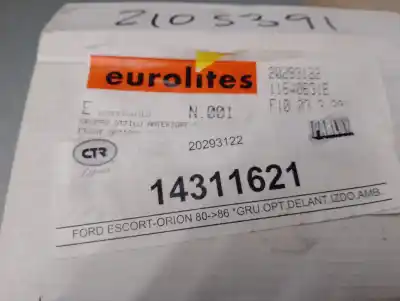 Second-hand car spare part front left headlight for ford escort cabrio xr3i oem iam references 20293122  