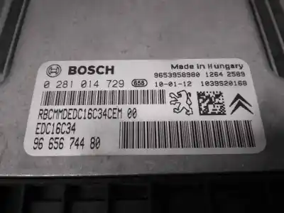 Автозапчастина б/у ебу контролер двигуна для citroen c4 picasso i monospace (ud_) 1.6 hdi посилання на oem iam 9665674480  0281014729