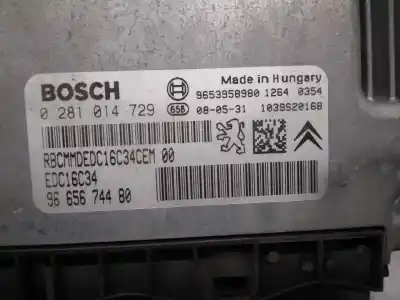 Автозапчасти б/у блок управления двигателем за citroen c4 picasso i monospace (ud_) 1.6 hdi ссылки oem iam 9665674480  0281014729