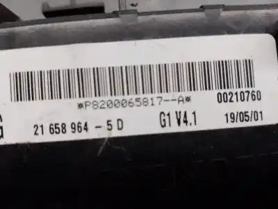 Автозапчастина б/у реле/запоперівник для renault clio ii fase ii (b/cb0) 1.2 16v посилання на oem iam p8200065817  2165879645d