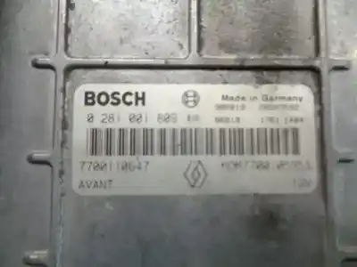 Автозапчасти б/у блок управления двигателем за renault megane i scenic (ja0) 1.9 dti diesel cat ссылки oem iam 7700110647  0281001809
