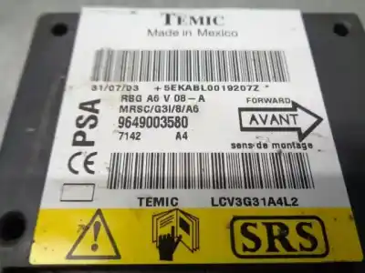 Peça sobressalente para automóvel em segunda mão centralina de airbag por citroen c2 (jm_) 1.4 referências oem iam 9649003580  