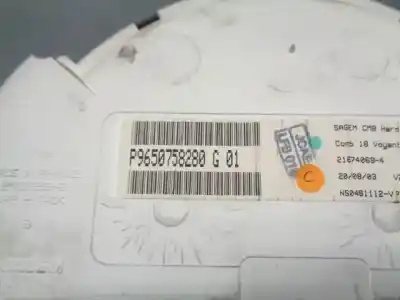 Peça sobressalente para automóvel em segunda mão quadrante por citroen c2 (jm_) 1.4 referências oem iam 9650758280  21667252