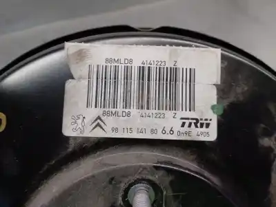 Second-hand car spare part brake servo for citroen c3 1.2 12v e-thp / puretech oem iam references 9811514180  4141223