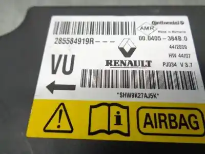 Автозапчасти б/у блок управления подушками безопасности за renault scénic iii (jz0/1_) 1.5 dci ссылки oem iam 285584919r  