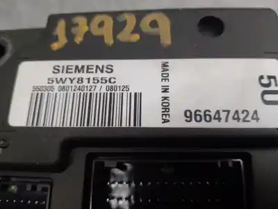 Second-hand car spare part fuse box unit for chevrolet epica 2.0 diesel cat oem iam references 96647424  5wy8155b