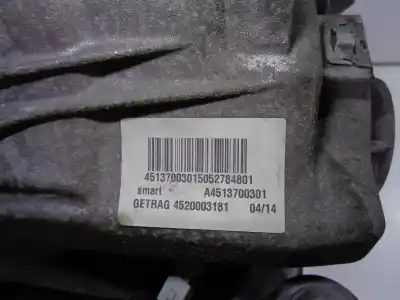 Tweedehands auto-onderdeel versnellingsbak voor smart fortwo coupé (451) 1.0 (451.331. 451.380) oem iam-referenties 4513700301 getrag 4520003181